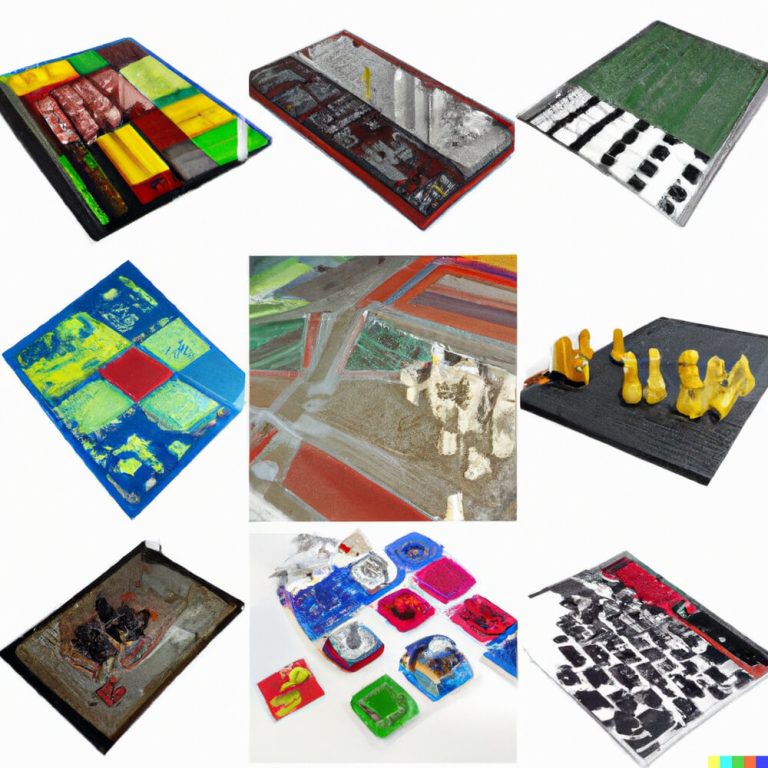 Black And White Marble Board Game