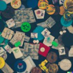 Classic pinball board game: vintage design with flippers, bumpers, and targets for nostalgic fun