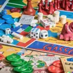 Classic board game with letters