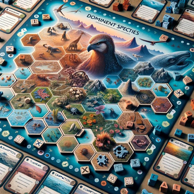 Strategic gameplay in Dominant Species Board Game is key to victory. Plan carefully to dominate