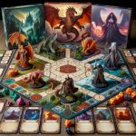 Dungeons and Dragons Strategy Board Game Dungeons and Dragons strategy board game featuring epic battles, diverse characters, and immersive storytelling