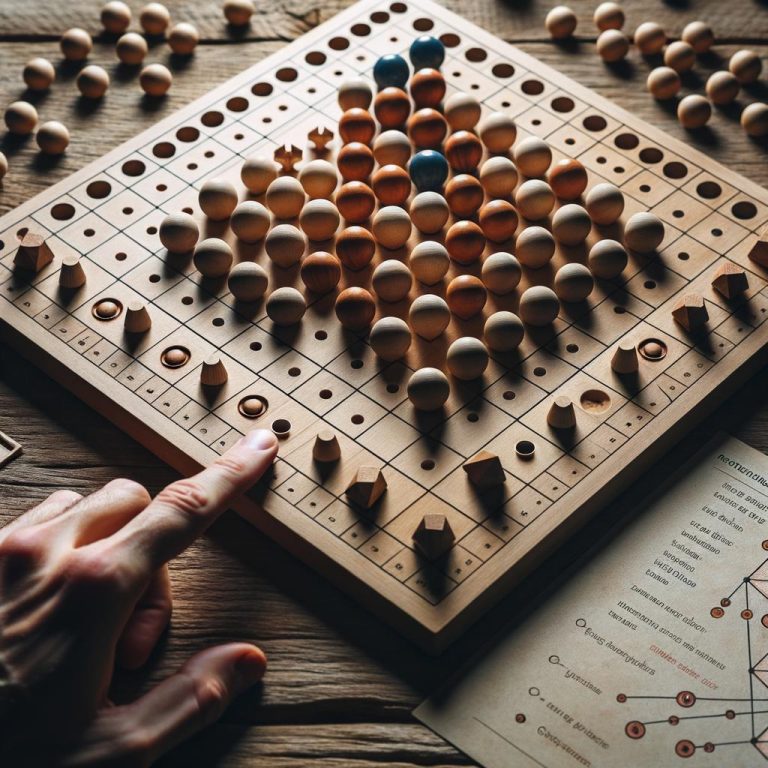 outmaneuver opponents, control the pyramid. Great strategy for Pylos board game enthusiasts