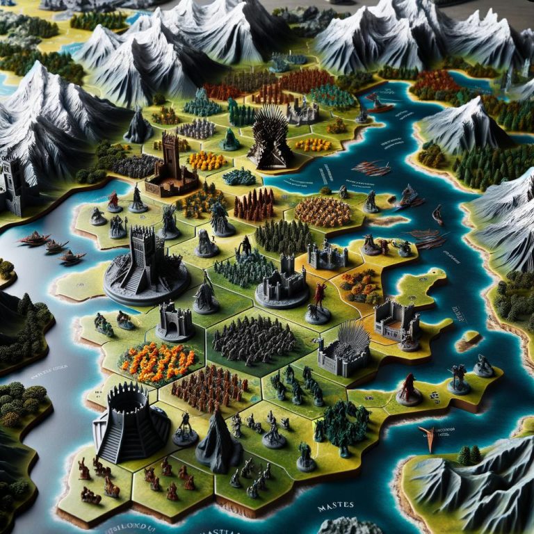 Strategic gameplay in Risk Game of Thrones board game, a thrilling blend of tactics and fantasy