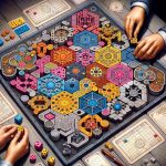 Interactive strategy game board with various challenges and outcomes, said to be a classic