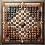 Strategy Board Game Involving Diagonal Moves Enjoy strategic gameplay with diagonal moves in unique board game experience