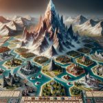 Strategy Board Game Mountain Unique strategy board game set in mountainous terrain for challenging gameplay