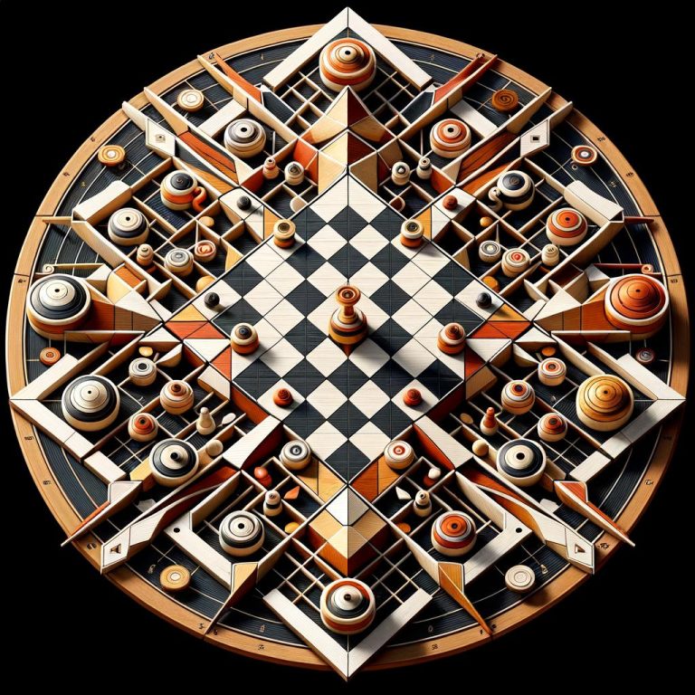 A strategic board game with abstract design and gameplay